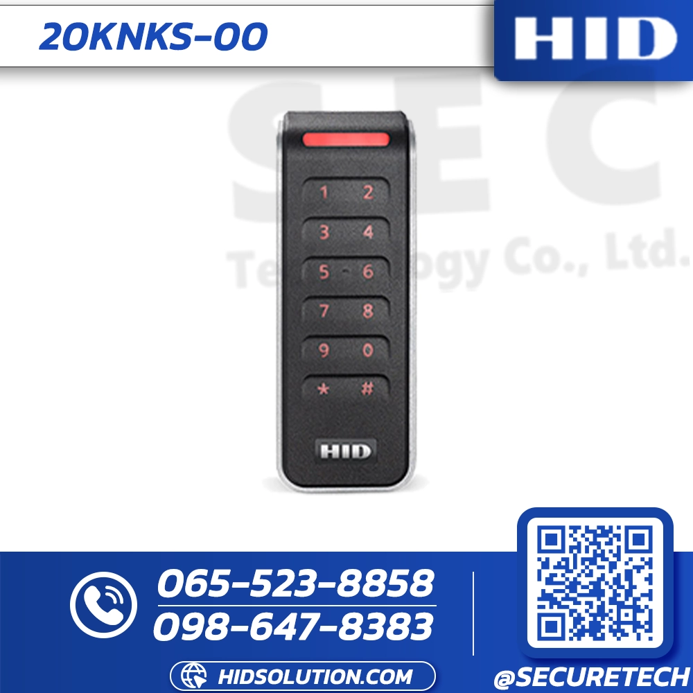 HID Signo 20K Keypad Reader Standard Profile (20KNKS-00-000000)